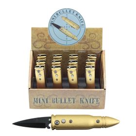 12-Piece Mini Bullet Automatic Knife Display