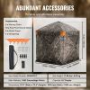 VEVOR Hunting Blind, 288¬∞ See Through Ground Blind, 6-7 Person Pop Up Deer Blind for Hunting with Carrying Bag, Portable Resilient Hunting Tent