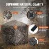 VEVOR Hunting Blind, 288¬∞ See Through Ground Blind, 6-7 Person Pop Up Deer Blind for Hunting with Carrying Bag, Portable Resilient Hunting Tent