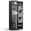 5-6 Gun Safe Home Rifle and Pistol Safe, Quick Access Long Gun Safe Shotgun Rifle Cabinet