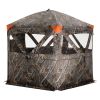 VEVOR Hunting Blind, 288¬∞ See Through Ground Blind, 6-7 Person Pop Up Deer Blind for Hunting with Carrying Bag, Portable Resilient Hunting Tent