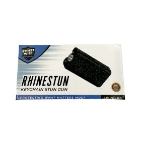 Streetwise Rhinestun Keychain Stun Gun (Color: Gold)