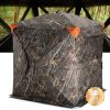 VEVOR Hunting Blind, 270¬∞ See Through Ground Blind, 2-3 Person Pop Up Deer Blind for Hunting with Carrying Bag, Portable Resilient Hunting Tent